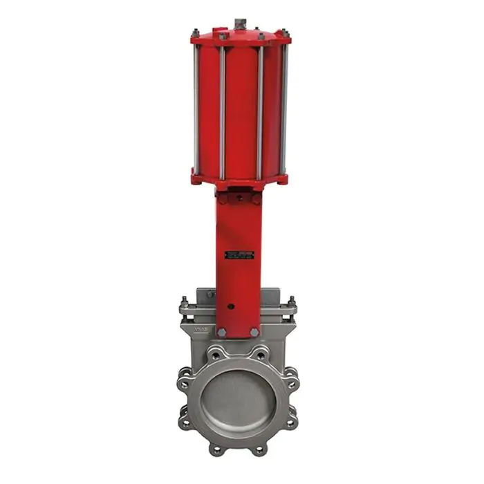 Pneumatic Operated Bray Stainless Steel Lugged PN10 Bi-Directional Knife Gate Valve