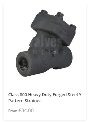 Class 800 Heavy Duty Y Pattern Strainer