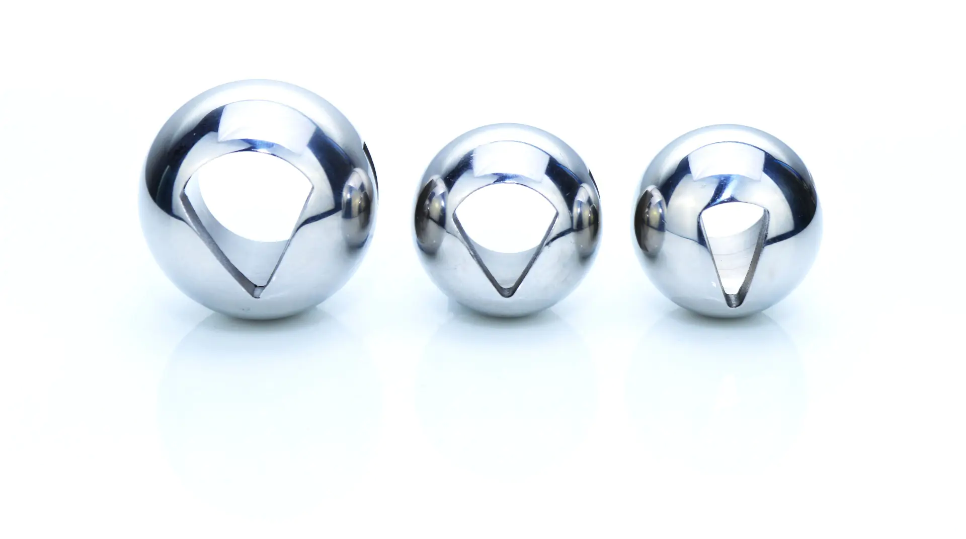 V-sector balls from a ball valve